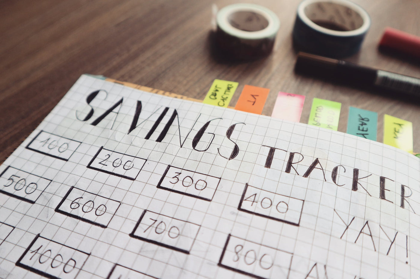 Savings Tracker To Help Improve Finances
