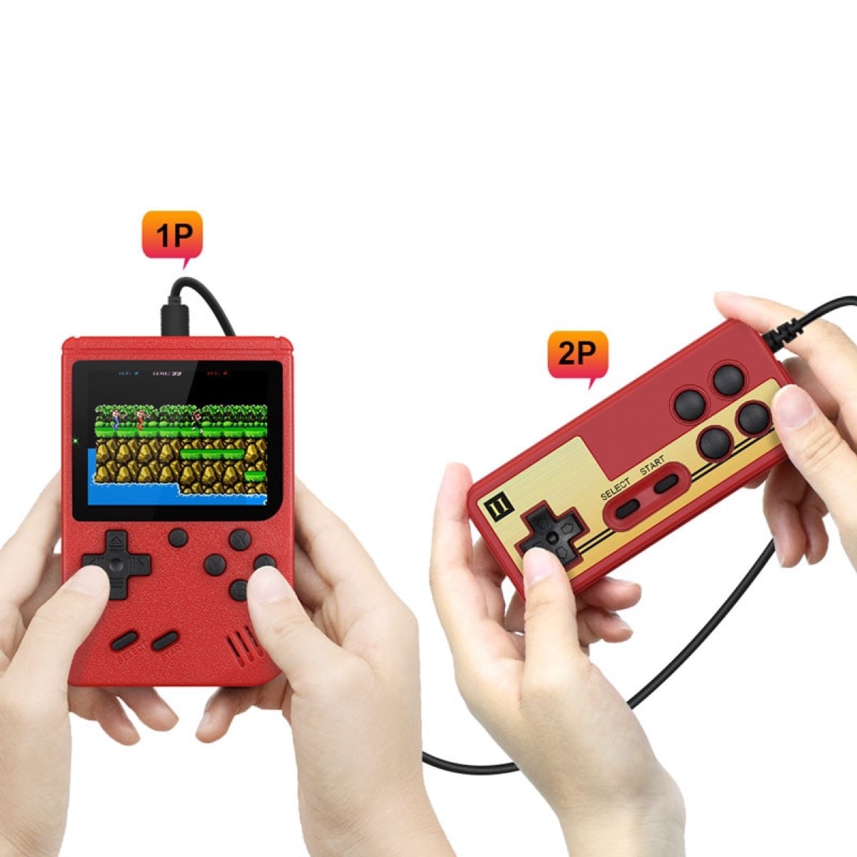 Mini Handheld Retro Game | Two-Player Game | Super Mario Bros | Contra ...